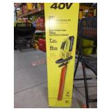 RYOBI 40v 24" Hedge Trimmer Kit