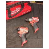 Milwaukee M12 Hammer Drill & Impact Wrench