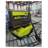 Ryobi 40v 6 ah battery and charger