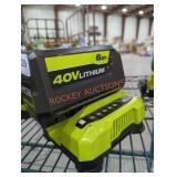 Ryobi 40v 6 ah battery and charger