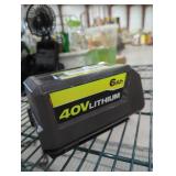 Ryobi 40v 6 ah battery
