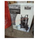 Everbilt 3/4 HP sewage pump