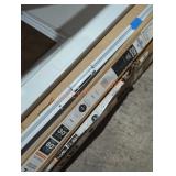 30" x 80" white storm and screen door