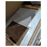 30" x 80" white storm and screen door