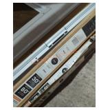 30" x 80" white storm and screen door