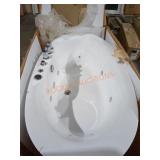 Empava 59" Whirlpool Free Standing Acrylic Bathtub