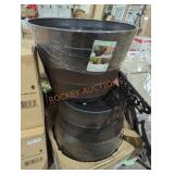 22.5" whiskey barrels