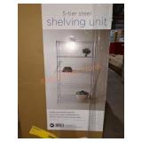 HCD 5 Tier Steel Shelving Unit