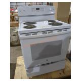 GE Electric Stove, White, 45" H x 30"W x 26-1/4" D