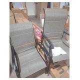 (2) Phi Villa Padded Patio Dining Arm Chairs,