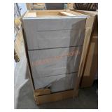 Base Cabinet 3 Drawer Gray Shaker