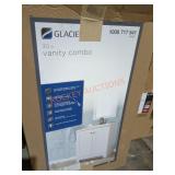 Glacier Bay 30" Vanity Combo White, W/ Cultured
