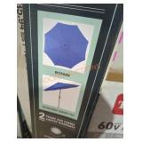 Auto tilt sky blue canopy umbrella 9