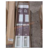 Box of (6) White 1" Vinyl Blinds, 33" W x 64" L