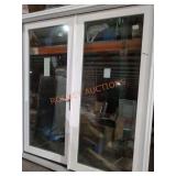 Double Glass Doors With Frame 81" H x 74" W