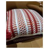 20" Woven Square Pillow Color Chili Quantity 8