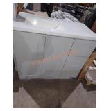 Bannister 36.5" Vanity w/ Top, Gray (Has Damage)