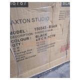 Baxton Studio 4 PC Dining Chairs Black