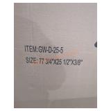 Glass Door 77-3/4" x 25-1/2" x 3/8"