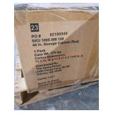 48" Storage Cabinet Red 73.3" W x 25" L x 14.6" H