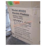 48" Wall Mounted Recessed Electric Fireplace