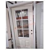 MMI 36" x 80" 2 Panel Fiberglass Prehung Door