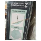 Auto tilt haze teal canopy umbrella 9