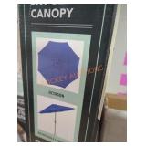 Auto tilt sky blue canopy umbrella 9