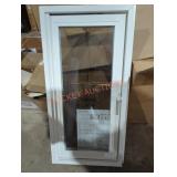 White Vinyl Hopper Window 33" x 17-1/4"