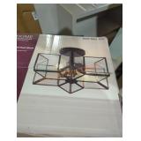 Malena 14" 2 light semi flush mount