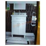 24" white bathroom vanity