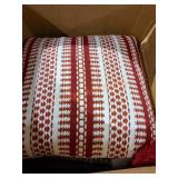 20" Woven Square Pillow Color Chili Quantity 8