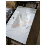 Sink 30" W x 18-1/2" D White