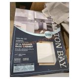 Hampton Bay 24" Drawer Base Cabinet White