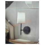 Hampton Bay 1 light wall sconce matte black