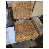 Chair With Wicker Back and Seat