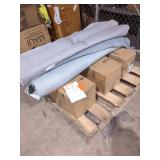 Skid Lot of Orbit Hoses, Planters and Rugs