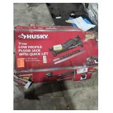 Husky 3 Ton Low Profile Floor Jack w/ Quick Lift