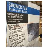 Everbilt Shower Pan Waterproof 60" w/ Center Drain