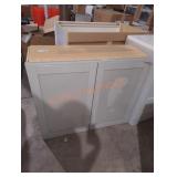 Gray Wall Cabinet, 36" x 13" x 30"