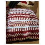 20" Woven Square Pillow Color Chili Quantity 8
