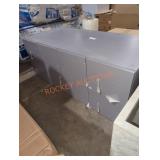 Gray Vanity, Without Top 47.5" x 21.5" x 18.5"
