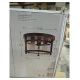 Huxley 12" 3 light flush mount dark bronze