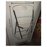 5 Pack of Folding Plastic Black Chairs