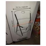 5 Pack of Folding Plastic Black Chairs