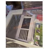 1 five bar 32" x 80" solid vinyl screen door