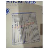 Suncast 54 cu ft Vertical Shed