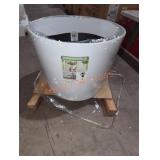 Large 16" Planter w/ Stand, White