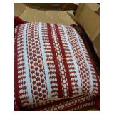 20" Woven Square Pillow Color Chili Quantity 8