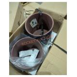 1 box 8"  ceramic Griffy planter 2 pk